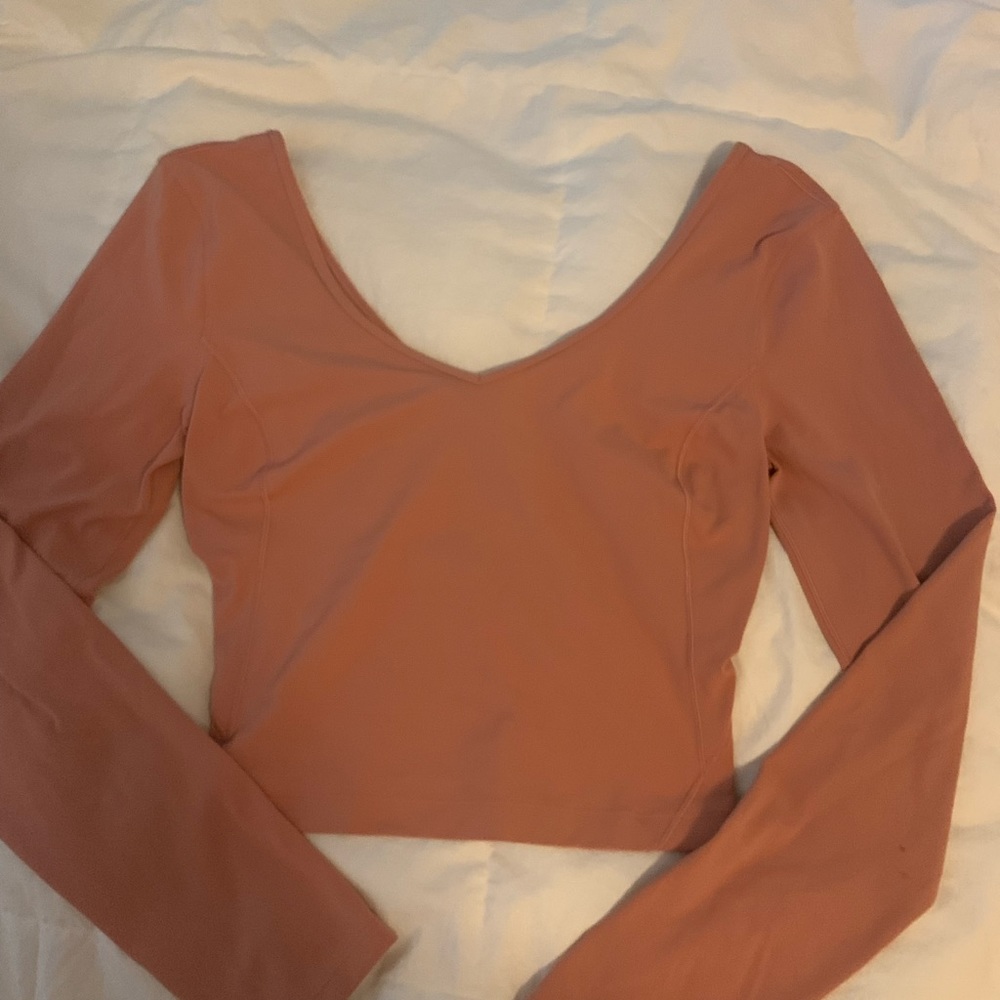 lululemon pink savannah align long sleeve shirt